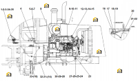 Дизельный двигатель в сборе WD10G220E23 (DHD10G0371) (2901002603)