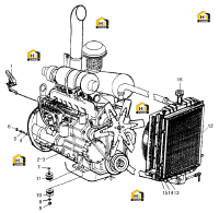 Дизельный двигатель в сборе C6121ZG50 (C6ZG50g)