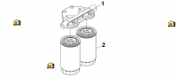 Фильтр топливный тонкой очистки с кронштейном 612600081333