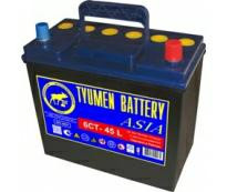Аккумулятор 6ст - 45 (Тюмень) АПЗ Азия тонк.и ст. выв.  - оп