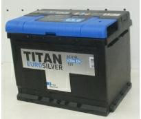 Аккумулятор 6ст - 63 Titan Euro Silver - пп (Нижний Новгород "Titan")
