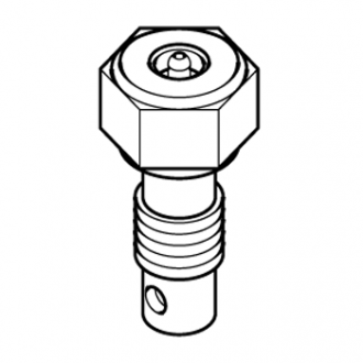 Клапан смазочный натяжителя гусеницы