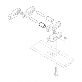 Втулка звена гусеницы замыкающая