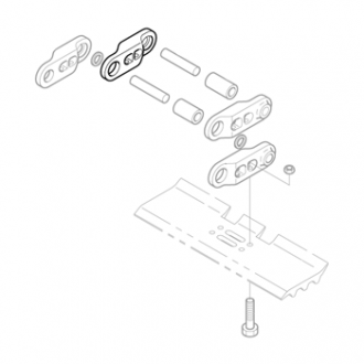 Звено гусеницы правое