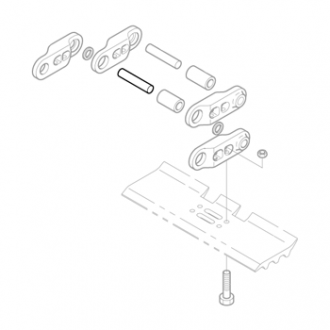 Палец звена гусеницы