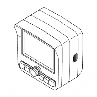 Блок управления экскаватором в сборе