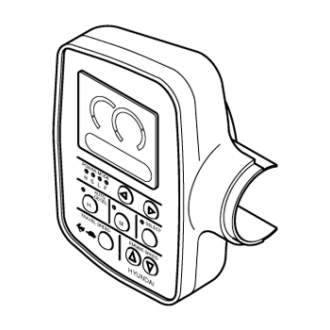 Блок управления экскаватором в сборе