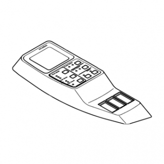 Блок управления экскаватором в сборе