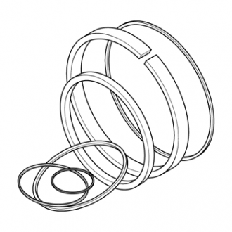 Комплект уплотнений гидроцилиндра ковша