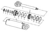 Гидроцилиндр рулевого управления 115х50х303-610 (3713CH)