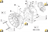 Корпус трансмиссии (моноприводная модель 2WD) (MOD.N. 6782)