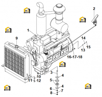 Дизельный двигатель в сборе WD615.67G3-36 (G0374)