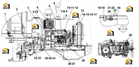 Дизельный двигатель в сборе WD10G220E22 (G0413)