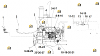 Дизельный двигатель в сборе WD10G220E23 (G0311)