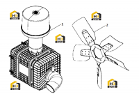 Вентилятор системы охлаждения и фильтр воздушный