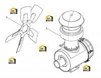 Вентилятор системы охлаждения и фильтр воздушный