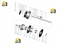 Узел боковой колеса