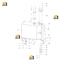 Комплектующие гидравлического бака