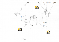 Насос форсажной камеры заднего моста в сборе