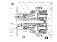 Редуктор моста бортовой передний