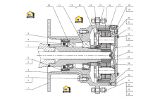 Редуктор моста бортовой задний