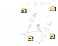 Узел установки цилиндра стрелы