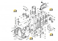 Головка блока цилиндров с маховиком в сборе
