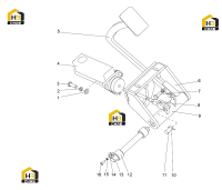 Педаль тормозная в сборе
