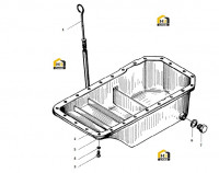 Картер двигателя в сборе