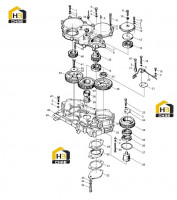 Передача зубчатая газораспределения в сборе 498BPG