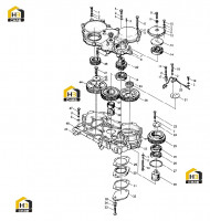 Передача зубчатая газораспределения в сборе 495BPG