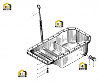 Поддон масляный в сборе 495BPG