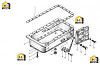 Поддон масляный в сборе 495BT