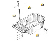Картер двигателя в сборе