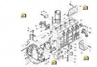Головка блока цилиндров с маховиком в сборе