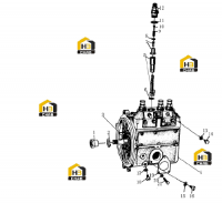 Насос топливный высокого давления с регулятором и типа ZHB в сборе