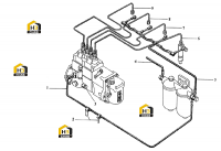 Установка трубок впрыска топлива и топливопроводов низкого давления в сборе (часть 2)