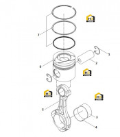 Группа поршней и шатунов