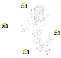 Поршень с шатуном