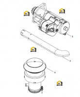 Комплект выхлопной системы двигателя (версия 2)