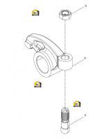 Коромысло выпускного клапана