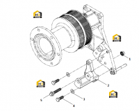 Группа кронштейнов генератора