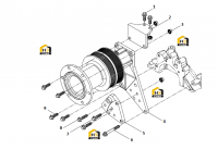 Группа кронштейнов вентилятора