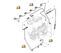 Группа масляных труб низкого давления
