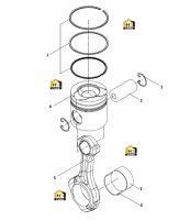 Группа поршней и шатунов