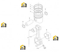 Поршень с шатуном