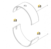 Комплект коренных вкладышей