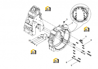Корпус маховика в сборе