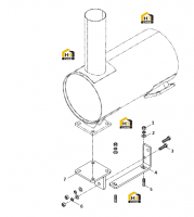 Глушитель с крепежными болтами