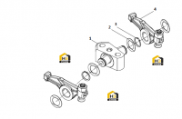 Седло коромысла в сборе